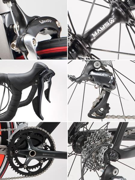 18 Speed T800 Carbon Fiber Bike , SAVA Warwind3.0 700c Racing Bike