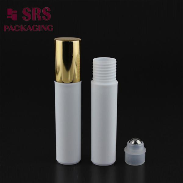 10ml Frosted Black Roller Bottle for Perfume Empty Eye Serum Roll on Bottle with Metal Roller Ball Factory Sale