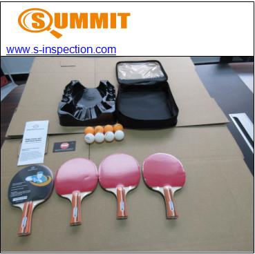 Ping Pong Sets Finished Goods Inspection , ISO Summit Inspection Services