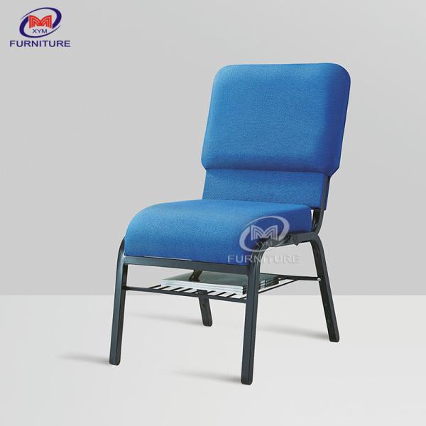 Theather Stackable Church Chair Furniture Waterfall Seat Cushioned