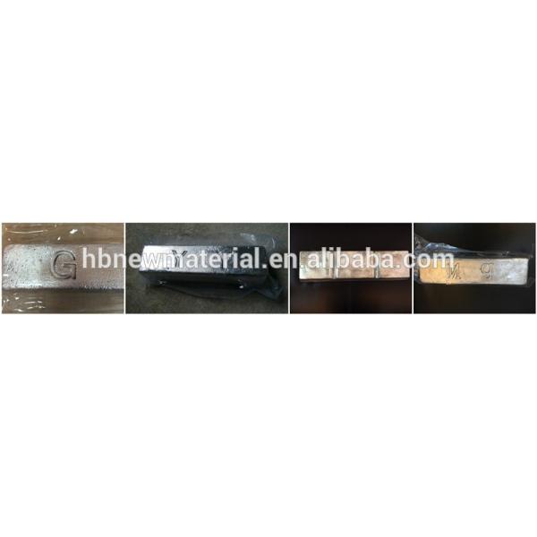 Magnesium Master Alloy / Aluminium Casting Alloys Rare Earth Ce / RE ≥ 99.95