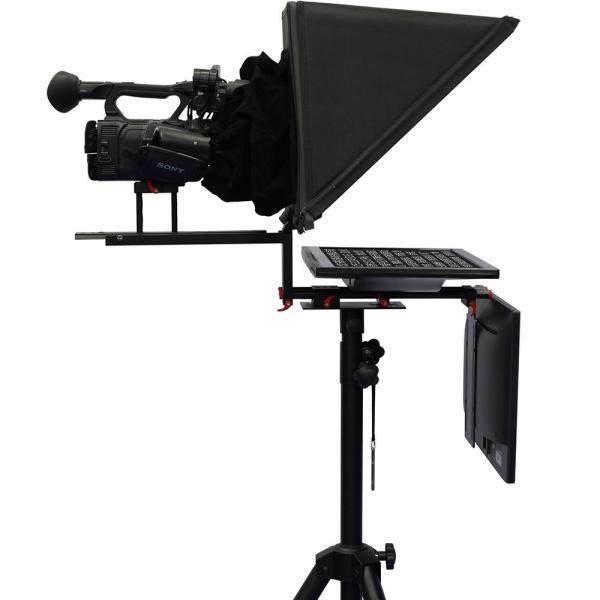 Inglês Alumínio Teleprompter Flight Case portátil para tablets 20 polegadas Monitor
