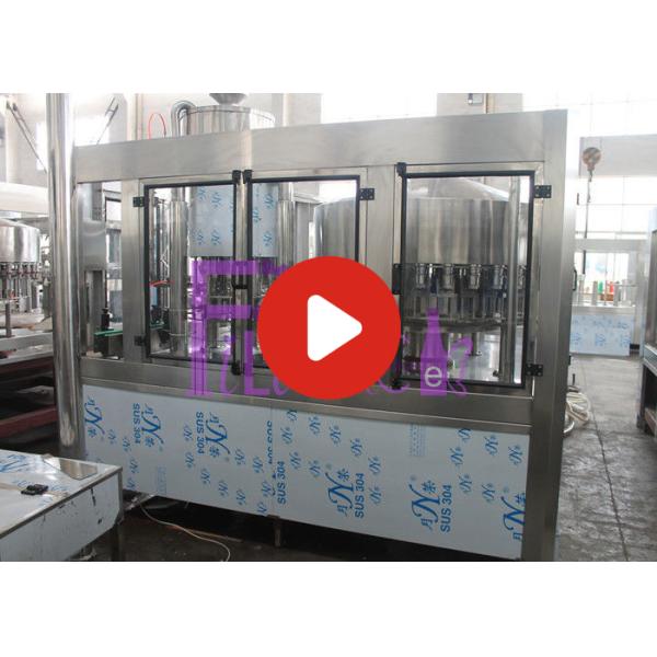 PLC Control 3 In 1 Water Filling Machine SUS304 With Screw Cap