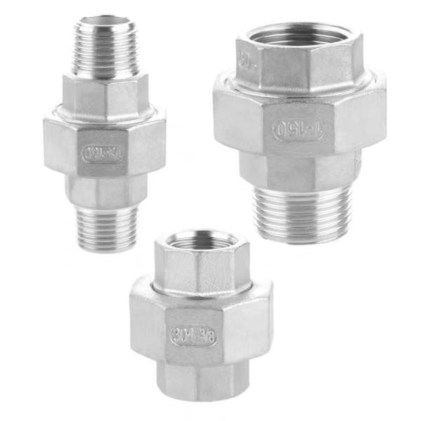 Female Connection Stainless Steel 304 Cast Pipe Fitting Union 3/4