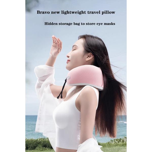 Soft Adjustable Anti-Static Memory Foam Airplane Neck Pillow for Head Support on Travel