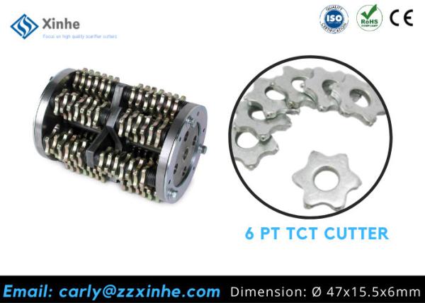 Octagonal 8pt Tungsten Carbide Cutters For Scarifying Machine Edco Parts