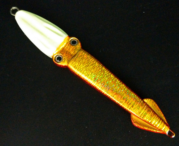 Lead alloy metal squid lure  120g 150g 180g 200g 300g 5colors with luminous