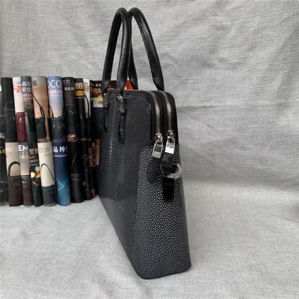 Authentic Exotic Stingray Skin Businessmen Laptop Briefcase Genuine Real Crocodile Leather Male Working Purse Handbag