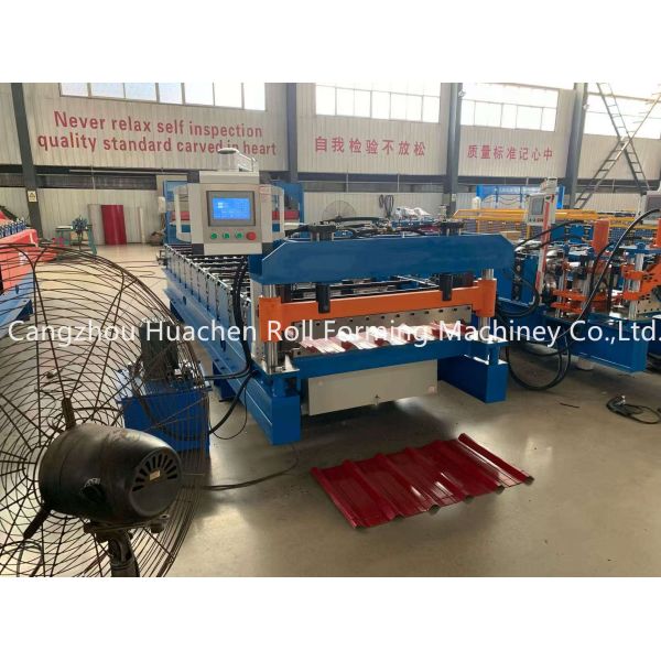 Building Material Iron Sheet Roof Corrugated Roll Forming Machine with 0.3-0.6mm Thickness 1200mm Width and 11 Stations Roller