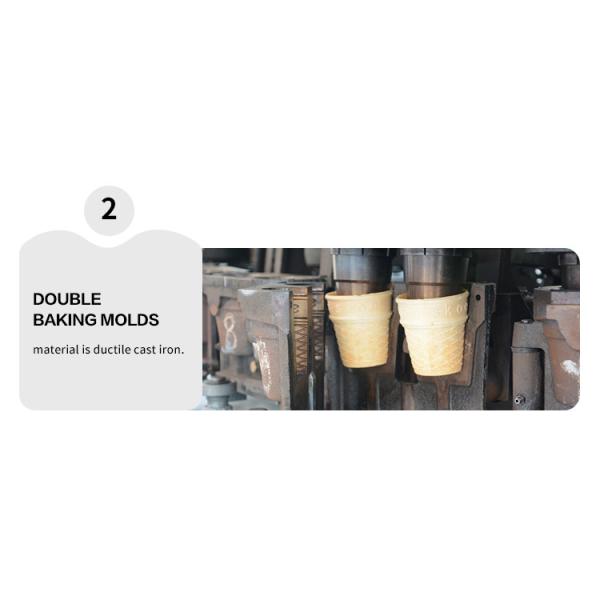 Машина печенья вафли конуса мороженого производственной линии конуса мороженого 28 плит