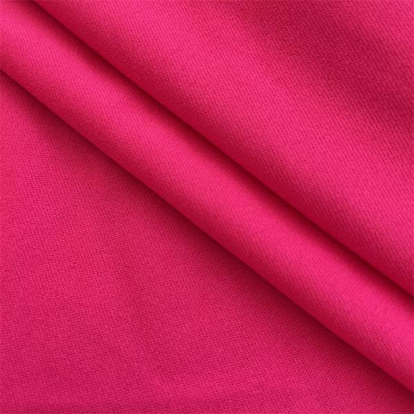 Fios Tintados Tecido Poliéster Single Jersey Tecido Tricotado 4 Way Stretch 80-90gsm