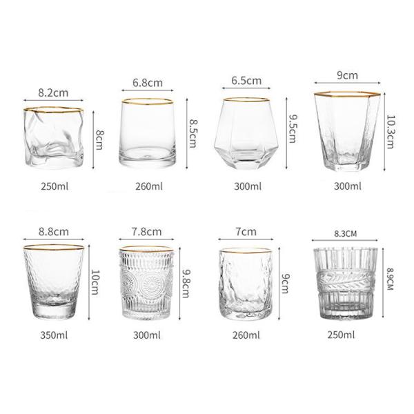 Multifunctional Hand Blown Bar Color Glass Wine Cups Perfect for Any Event