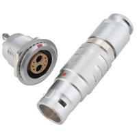 M18 Hybrid Electrical-Pneumatic Connector 6 Signals + 2 fluidic Plug and Socket Set FGG/EGG