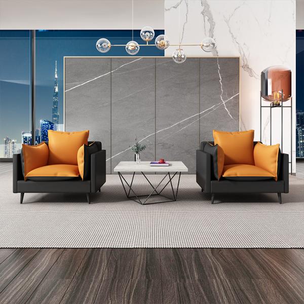 Софа управленческого офиса PU кожаная для зала ожидания комнаты прожития универсального