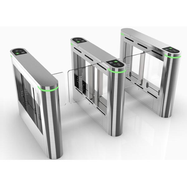 10mm Acrylic Barrier Swing Gate with RFID Fingerprint and 40W Motor Power Optical Turnstile