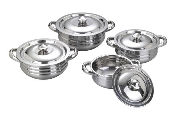 6pcs/8pcs pumpkin pot cookware set &cooking pot/high quality stainless steel pot