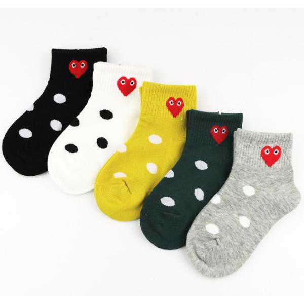 Sweat Absorbent Kids Colorful Socks Keep Warm With Cotton / Nylon / Spandex Material