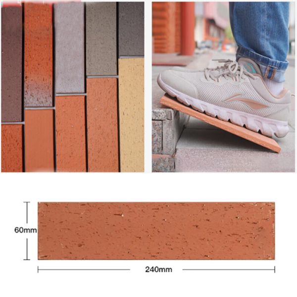 Light Yellow Clay Split Face Brick Rustic Exterior Wall Cladding Multi-Color Options for Facade & Landscape Design
