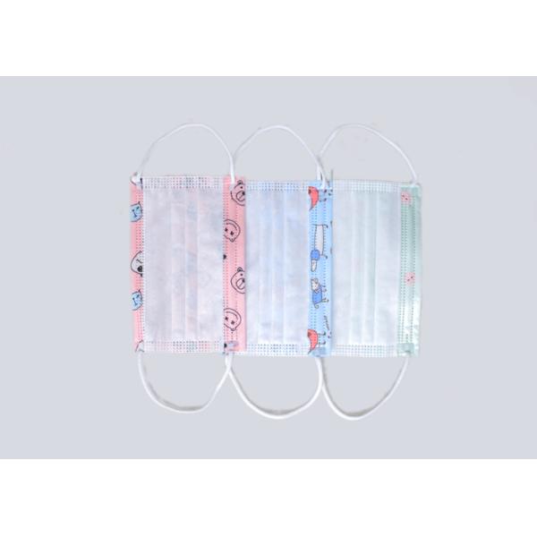 Kids Medical Face Mask Surgical Disposable 3 Ply Dust Mask Foldable Design