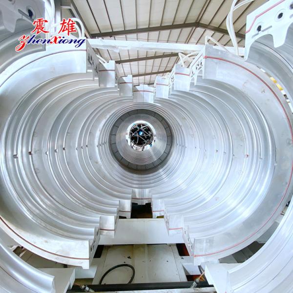 PE PP Double Wall Corrugated Plastic Pipe Machine Realize Online Flaring High Yield