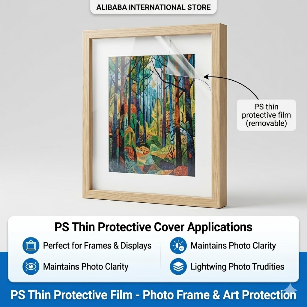 High Clarity Custom Clear PS Polystyrene Sheets For Art and Photo Frame