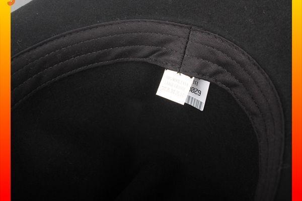 0372 wool felt cowboy hats for mens, black western cowboy hats
