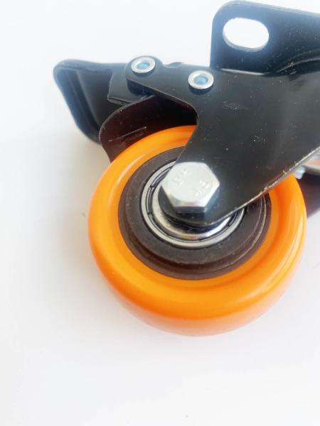 Distância do buraco da roda de rodagem de móveis em PVC/PU de plástico laranja 9*6,2mm/11*8,2mm/12*8,2mm