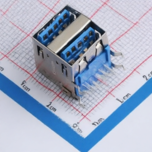 USB connector Hong Cheng HC-USB3.0-L175-2X1-P with low contact resistance and strong terminal retention