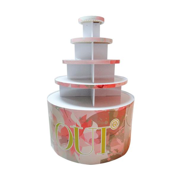 Retail Pop Display Racks Custom POS Round Drink Display Stand for Customized Shelves