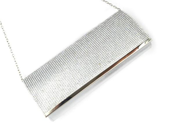 Evening Clear Small Clutch Bag , Private Label Fashionable Leather Clutch Purse
