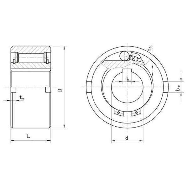 Тип ролика GC-B835 GC-B1235 GC-B1542 Freewheel одна муфта направления
