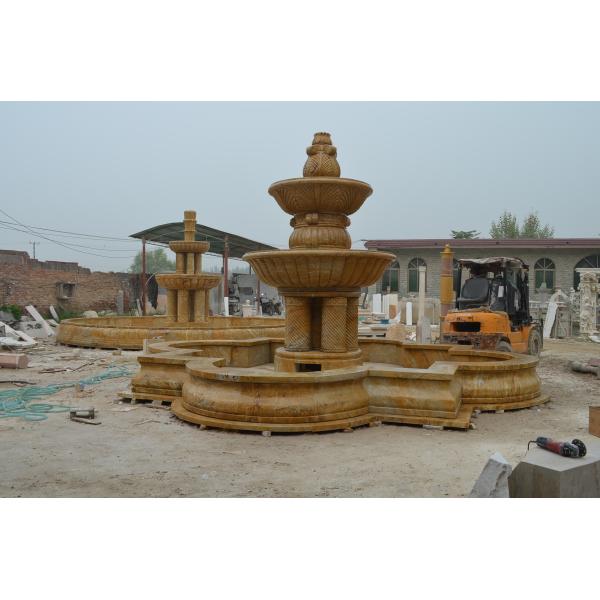 Outdoor Decoration White Marble Stone Water Fountain