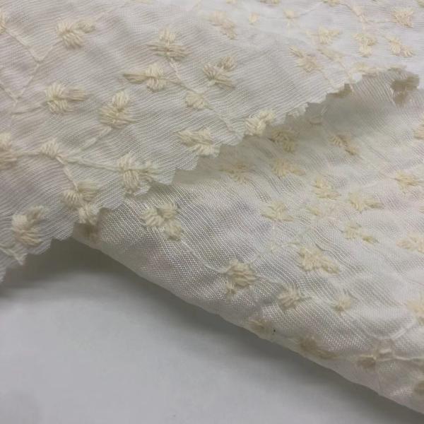 Cotton Printed Embroidery Fabric  For Garment M04-LK017