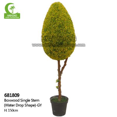 A gota da água dá forma à árvore artificial do Topiary de 5ft, bolas do Topiary do falso em uns potenciômetros