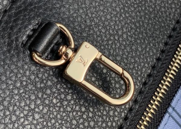 M57723 Monogram Raffia Woven And Monogram Giant Embroider LV Letters Tote Handbag