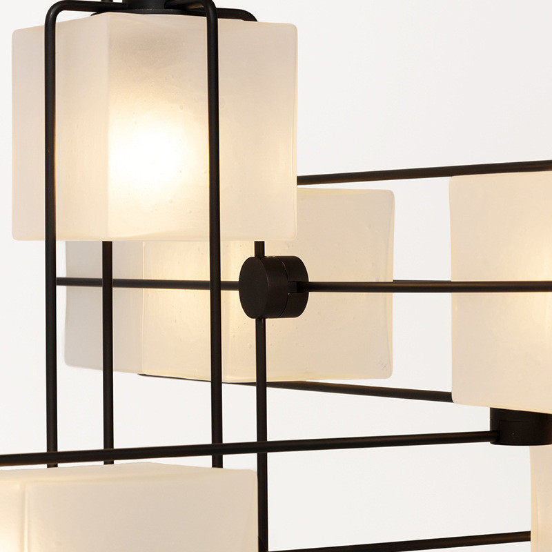 Кристально-белые светодиодные потолочные фонари 24W 48W 72W Bar Cafe Custom Pendant Light