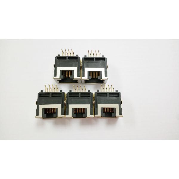 Low Profile RJ45 Female Jack 8P8C Sinking Board , HF Product Shielded