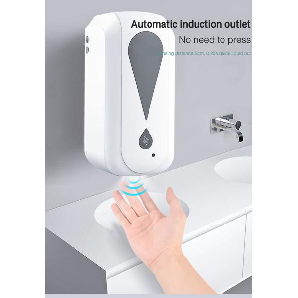 2020 Electric 1200ml Black White Table Top and Wall Mount Handsfree Foaming Touchless Liquid Automatic Foam Soap Dispens