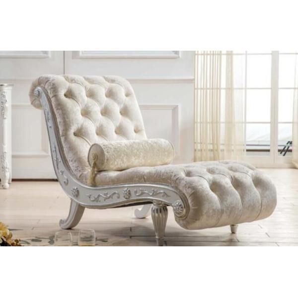 White French Luxury Chaise Lounge