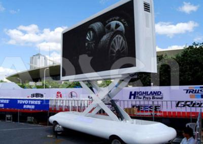 High Gray Scale Mobile LED Screen Trailer Video Display Customized Size