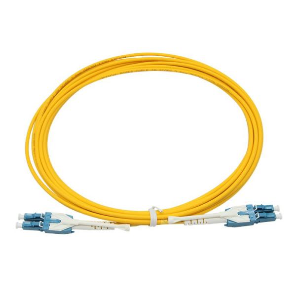 5 meter LC/LC - UPC - Singlemode - Uniboot with Pull Push Tab- Duplex OFNR Fiber Optic Patch Cable