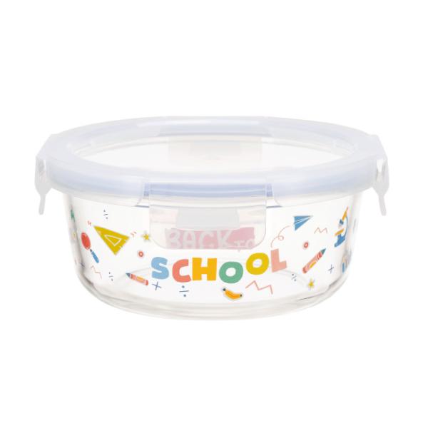 4 Lock Custom Food Storage Containers Personalized Glass Containers With Different Design