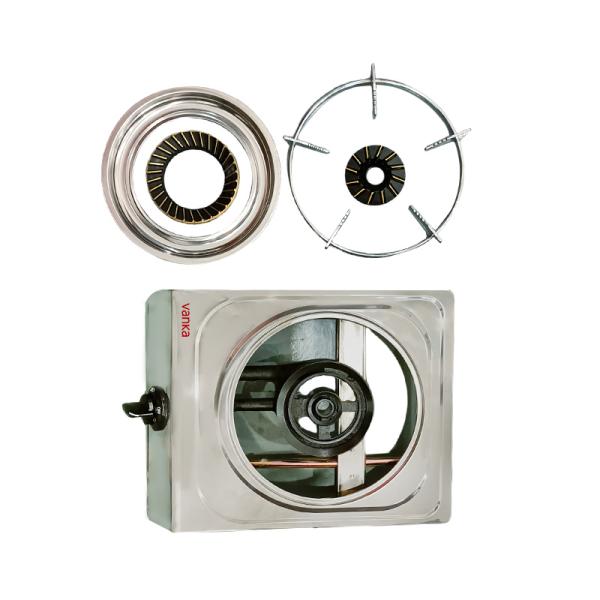 Stainless Steel Single Burner Gas Stove Kitchen Tabletop Cooker