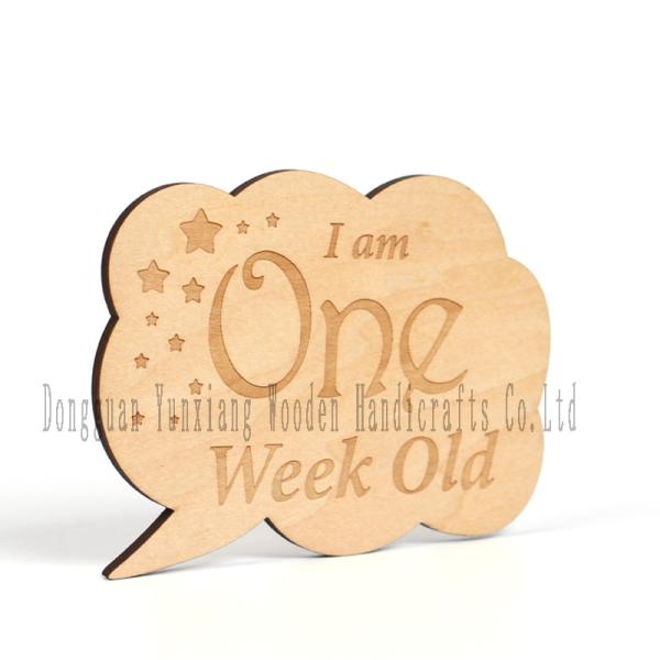 Discos de marca de hitos mensuales para bebés, discos de madera clásicos Requisitos fotográficos para anuncios y hitos para bebés