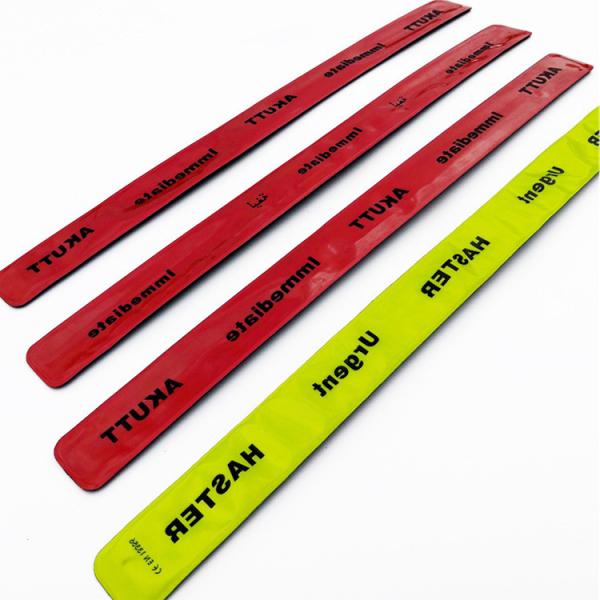 Waterproof Custom Bulk pvc Snap Slap Reflective Bracelet for Religious Organizations