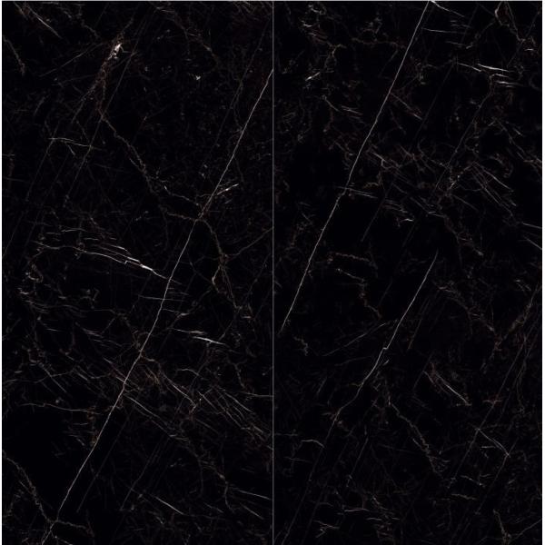 Polished Black Bathroom 3200*1600mm Ceramic Floor Tiles