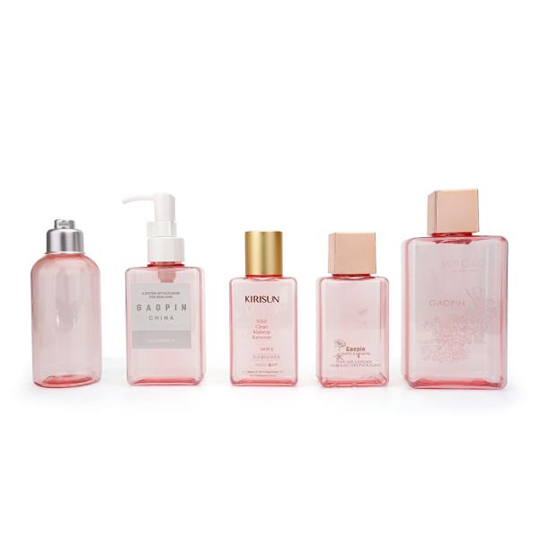 Pink 200/450ml HDPE Essence Lotion Bottles - Customizable Plastic Shampoo Bottles for Personal Care