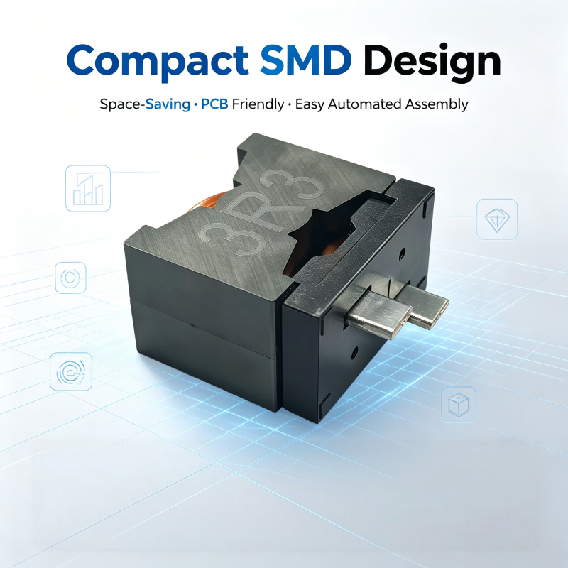 3.3uH Shielded SMD Power Inductor with 10A / 14A High Current for DC-DC Converter Power Supply