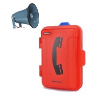 Prenda impermeable análoga industrial del teléfono del piloto del montaje en la pared para los sistemas de teléfono del PABX