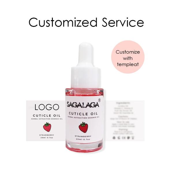 MSDS Certified Scentless Cuticle Oil with Vitamin E and Vitamin B Healthy Formulate Private Label Sagalaga Natural Nails